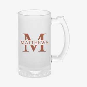 Personalised groomsmen beer mug new-zealand