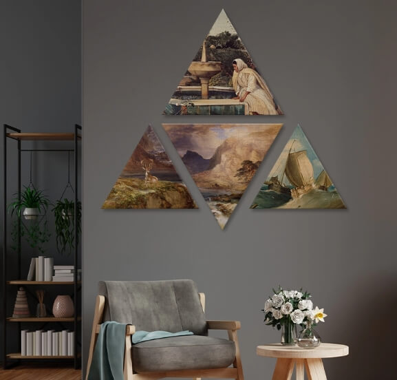 Custom Triangle Canvas Prints