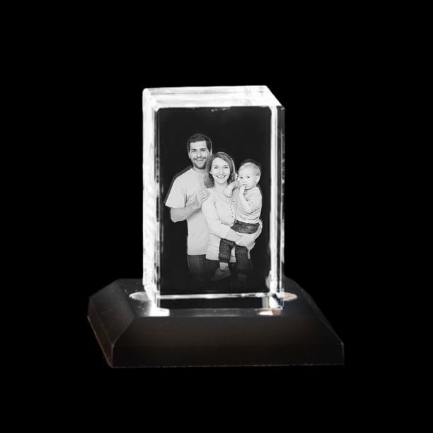 Personalised 3D Crystal Cube